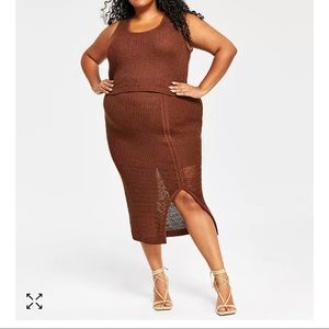 Nina Parker Crochet Sweater Set